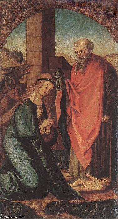 Wikioo.org – L'Encyclopédie des Beaux Arts - Peinture, Oeuvre de Hans Leonhard Schaufelein - La naissance du Christ