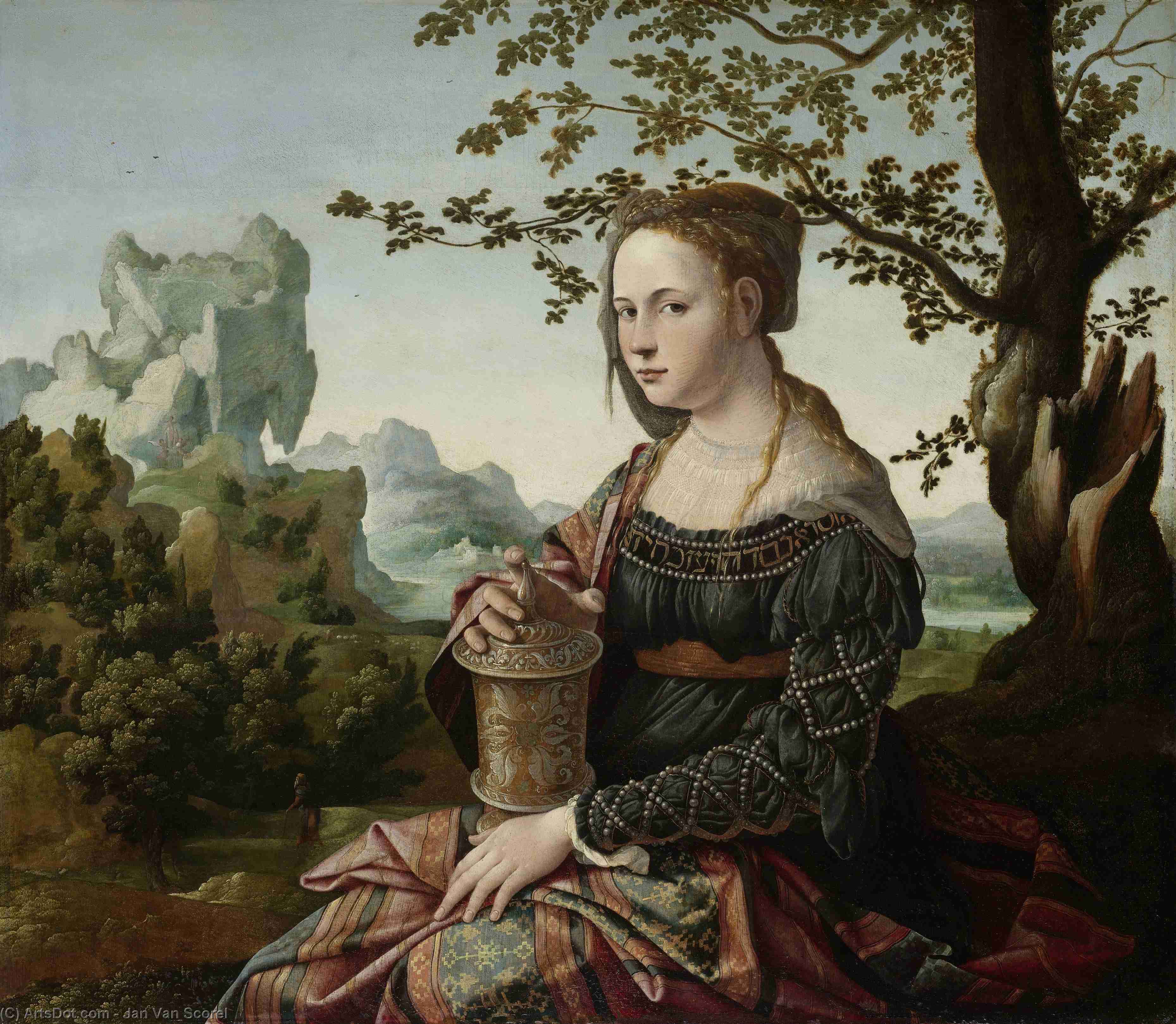 Wikioo.org - The Encyclopedia of Fine Arts - Painting, Artwork by Jan Van Scorel - Mary Magdalen