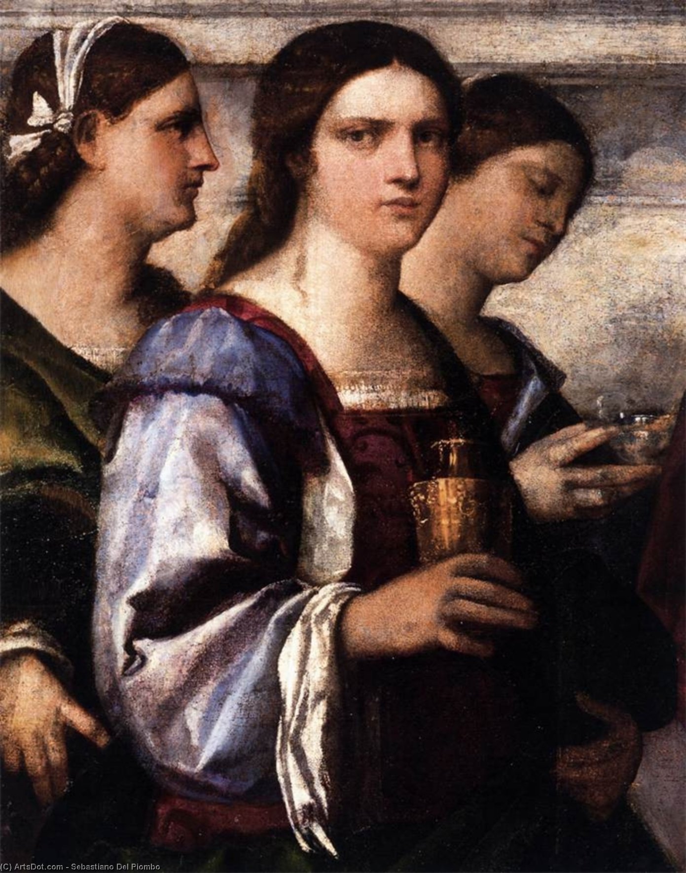 WikiOO.org - Enciclopédia das Belas Artes - Pintura, Arte por Sebastiano Del Piombo - San Giovanni Crisostomo Altarpiece (detail)