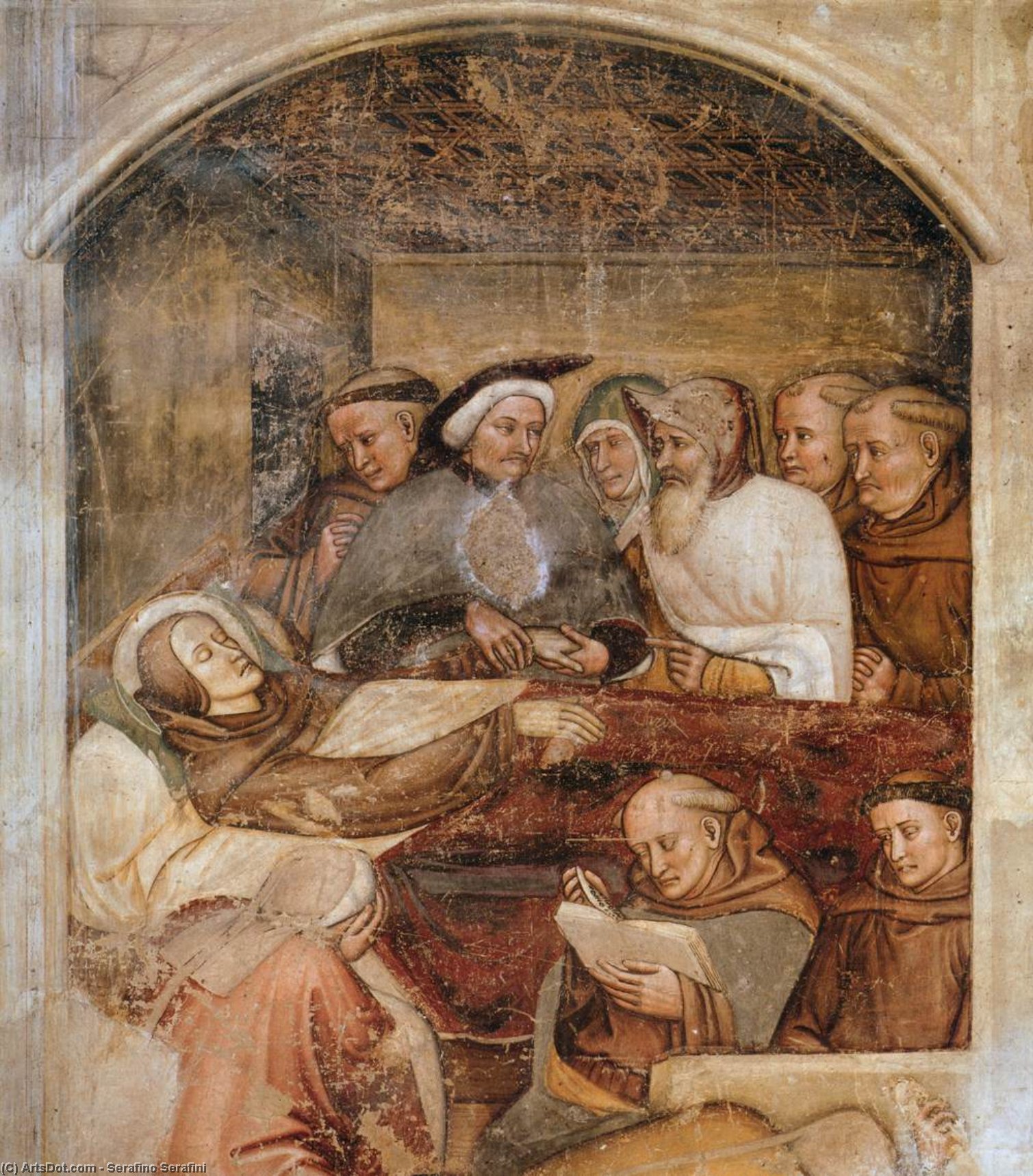 Wikioo.org – L'Enciclopedia delle Belle Arti - Pittura, Opere di Serafino Serafini - morte di san luigi