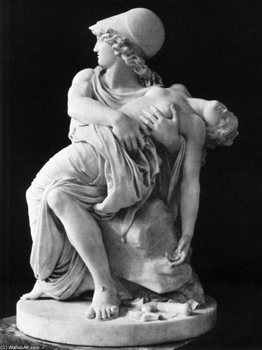 Wikioo.org – La Enciclopedia de las Bellas Artes - Pintura, Obras de arte de Johan Tobias Sergel - marte y Venus