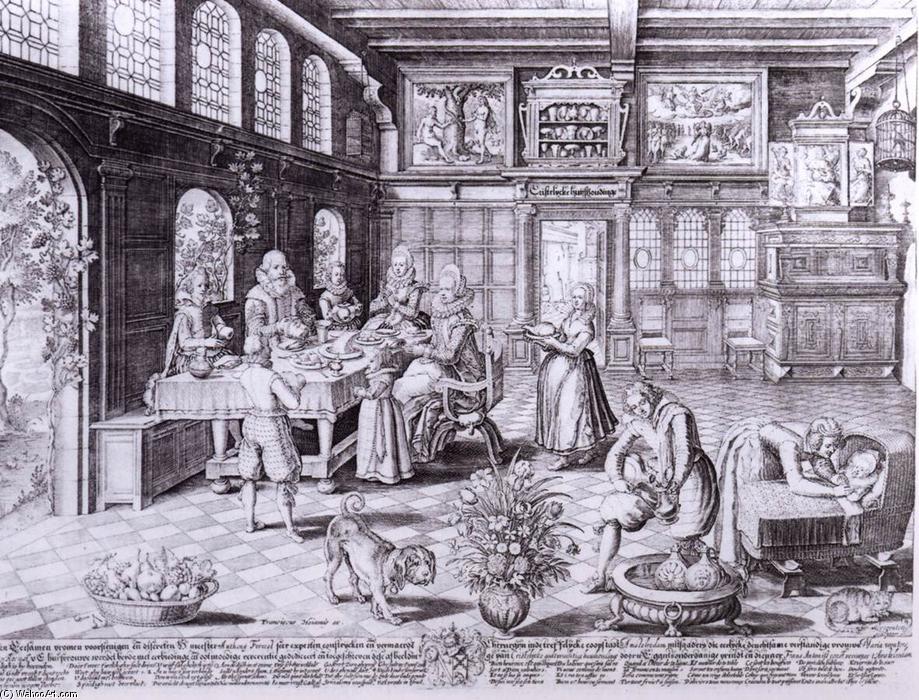 WikiOO.org - Enciklopedija likovnih umjetnosti - Slikarstvo, umjetnička djela Pieter Serwouters - Grace before the Meal