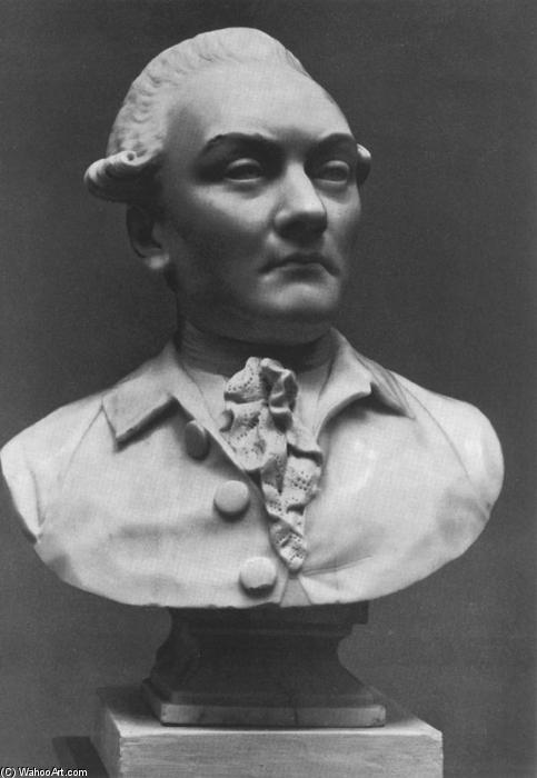 WikiOO.org - Enciklopedija dailės - Tapyba, meno kuriniai Fedot Ivanovich Shubin - Bust of an Unknown Man