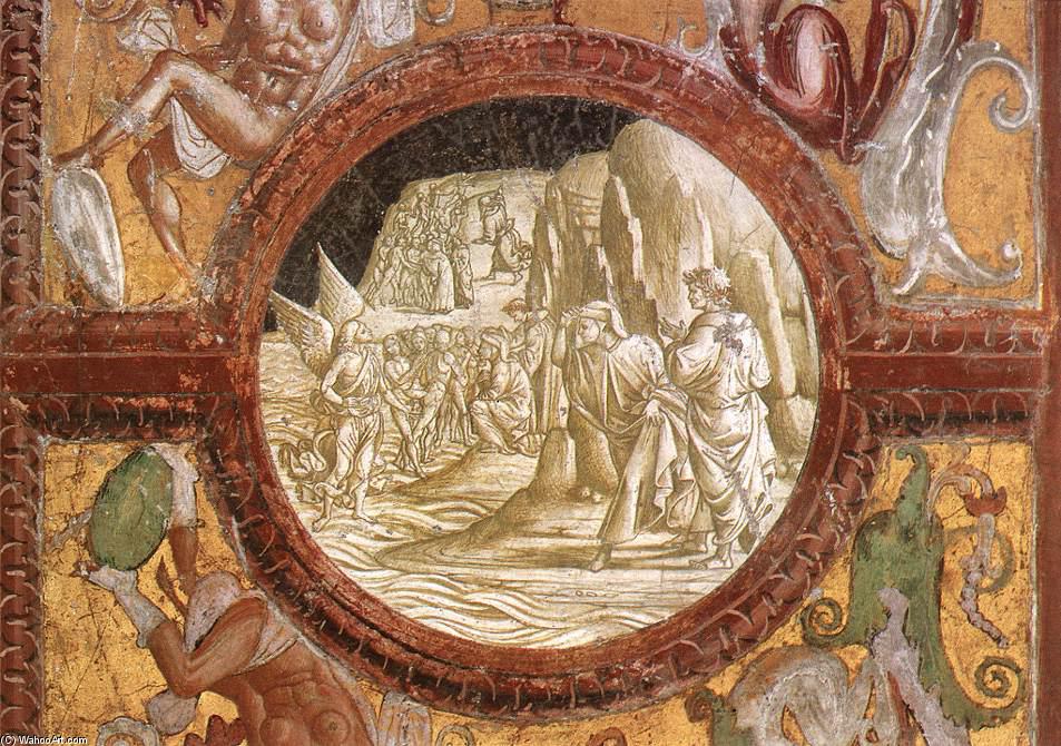 Wikoo.org - موسوعة الفنون الجميلة - اللوحة، العمل الفني Luca Signorelli - The Angel Arrives in Purgatory