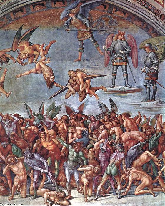 Wikioo.org - The Encyclopedia of Fine Arts - Painting, Artwork by Luca Signorelli - The Damned (detail) (8)