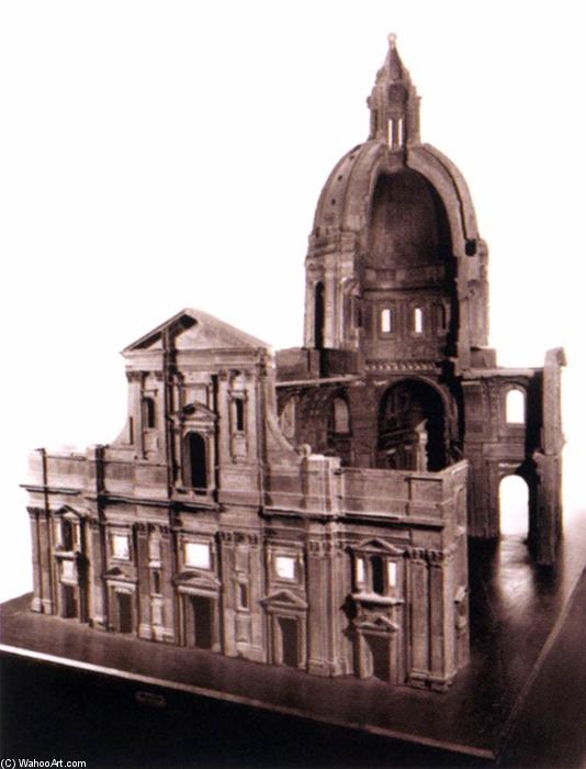 Wikioo.org - The Encyclopedia of Fine Arts - Painting, Artwork by Pier Francesco Silvani - Model of the church of the Oratorians