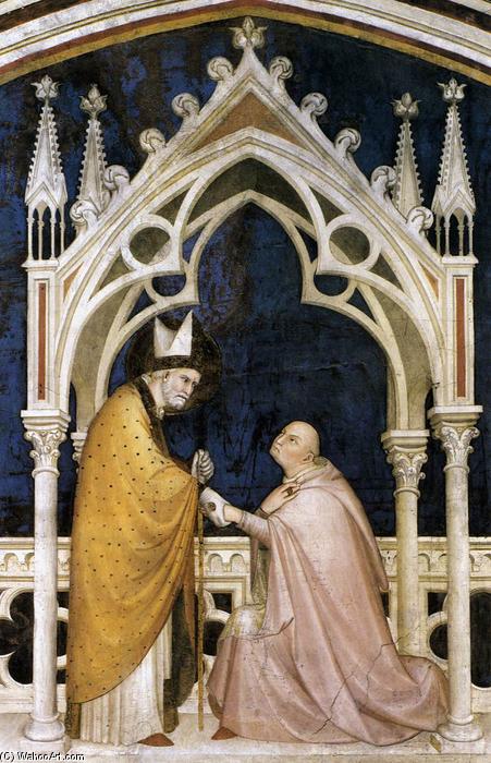 Wikioo.org - สารานุกรมวิจิตรศิลป์ - จิตรกรรม Simone Martini - Consecration of the Chapel (detail)