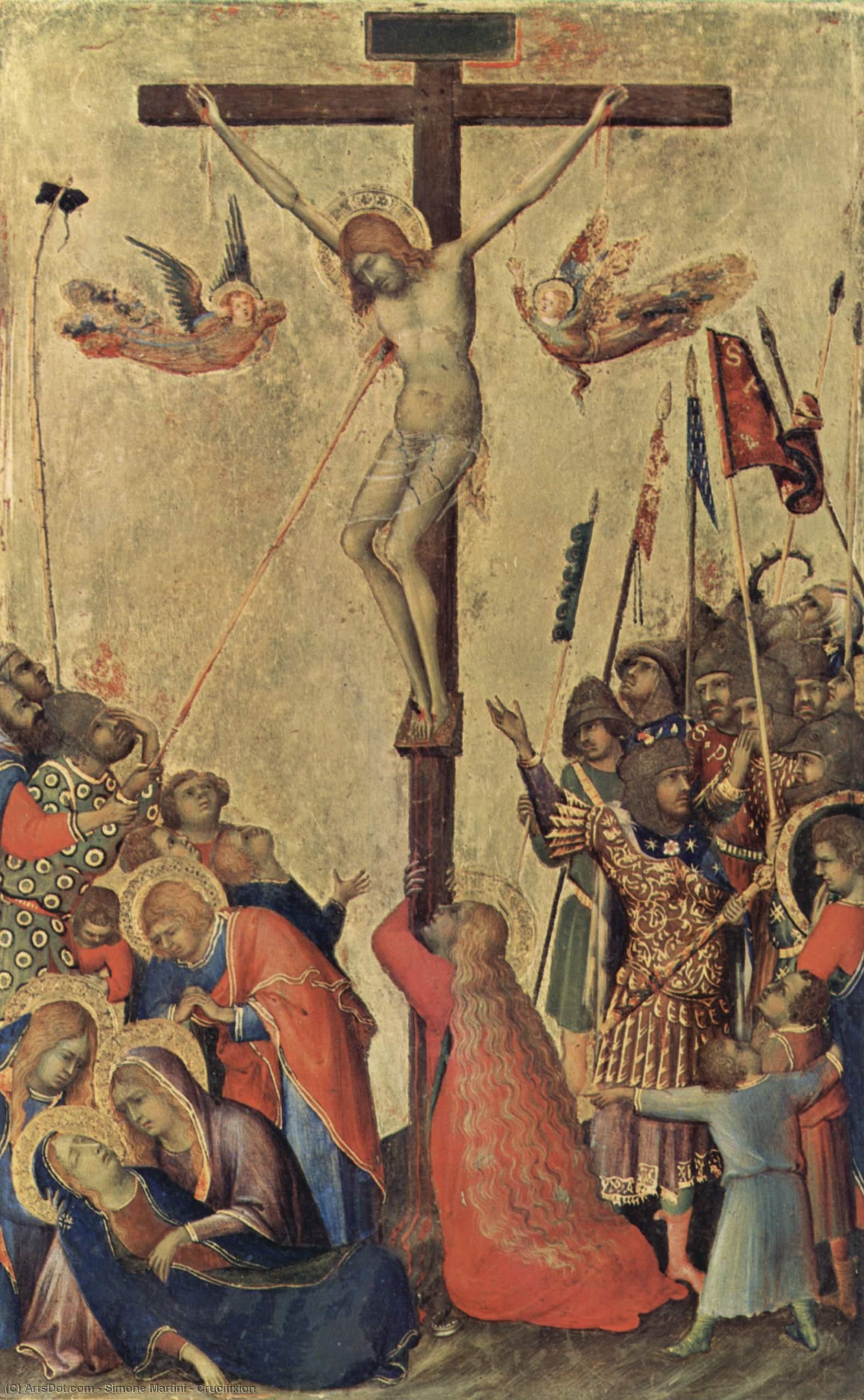Wikioo.org - The Encyclopedia of Fine Arts - Painting, Artwork by Simone Martini - Crucifixion