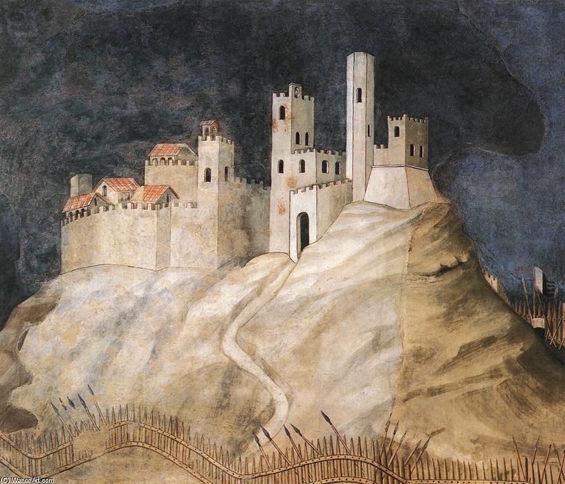 Wikioo.org – L'Enciclopedia delle Belle Arti - Pittura, Opere di Simone Martini - guidoriccio da fogliano ( particolare )
