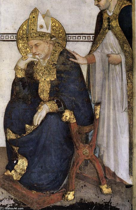 Wikioo.org - The Encyclopedia of Fine Arts - Painting, Artwork by Simone Martini - Meditation (detail)