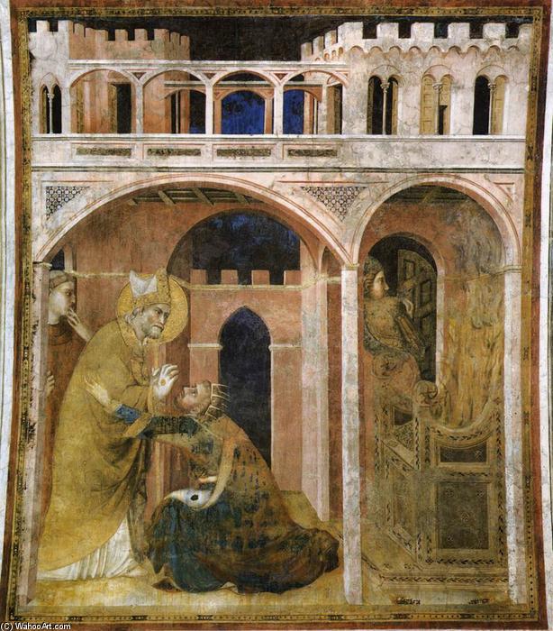 WikiOO.org - Enciclopedia of Fine Arts - Pictura, lucrări de artă Simone Martini - Miracle of Fire (scene 8)