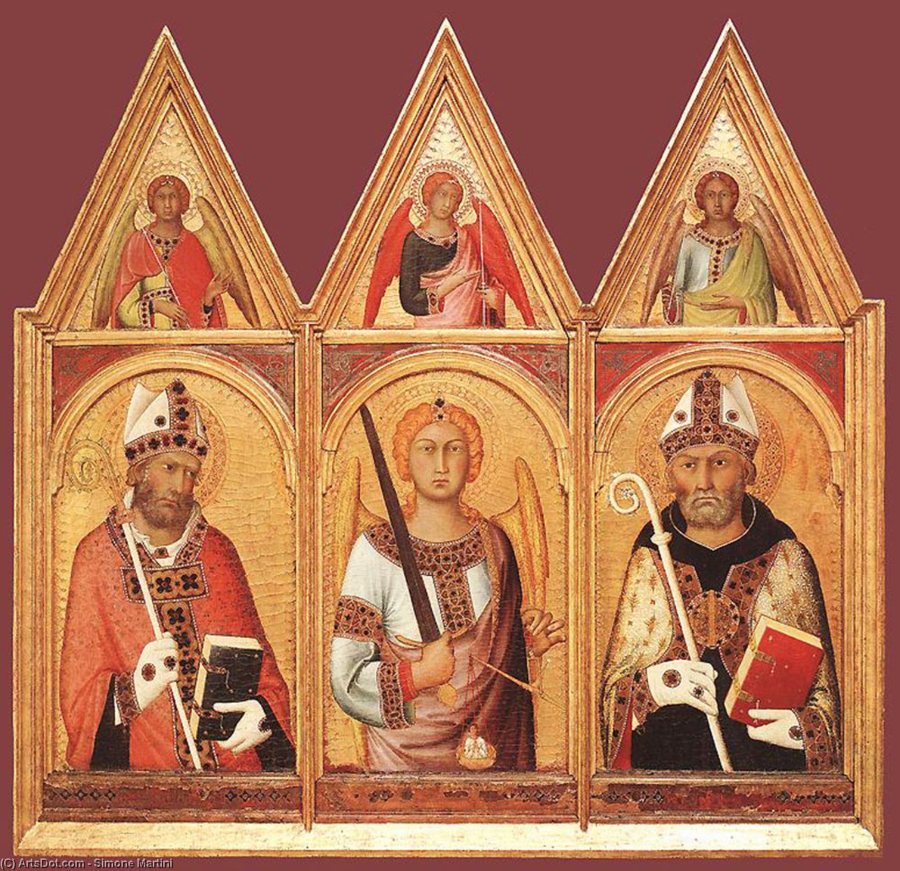 Wikioo.org - The Encyclopedia of Fine Arts - Painting, Artwork by Simone Martini - Polyptych