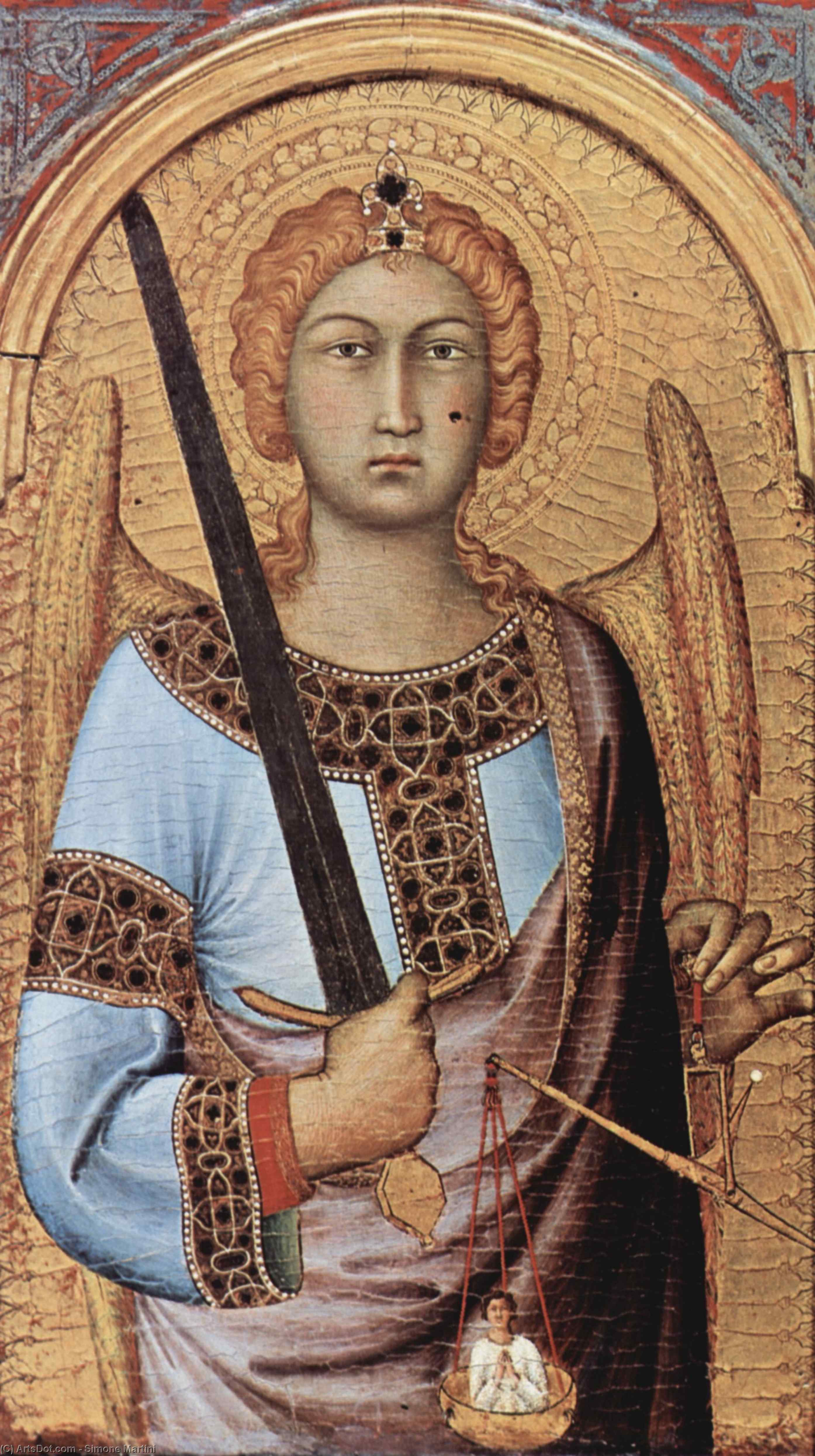 WikiOO.org - Enciklopedija dailės - Tapyba, meno kuriniai Simone Martini - Polyptych (detail)