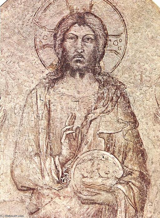 WikiOO.org - Encyclopedia of Fine Arts - Lukisan, Artwork Simone Martini - Saviour Blessing (detail)