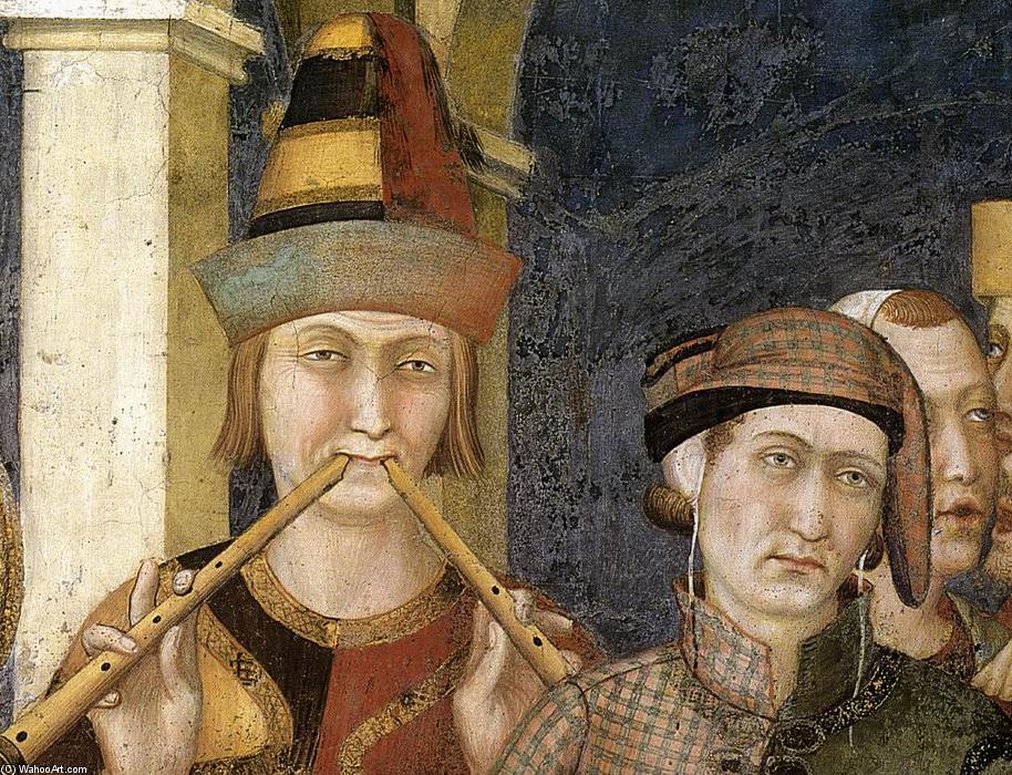 Wikioo.org - The Encyclopedia of Fine Arts - Painting, Artwork by Simone Martini - St. Martin is Knighted (detail) (8)