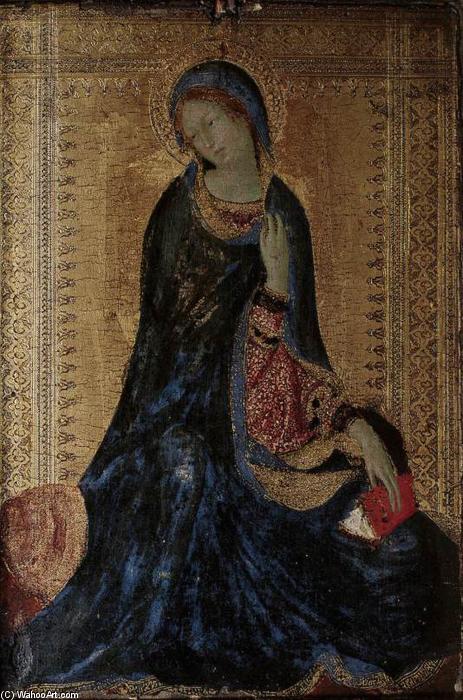 Wikioo.org - The Encyclopedia of Fine Arts - Painting, Artwork by Simone Martini - The Virgin of the Annunciation