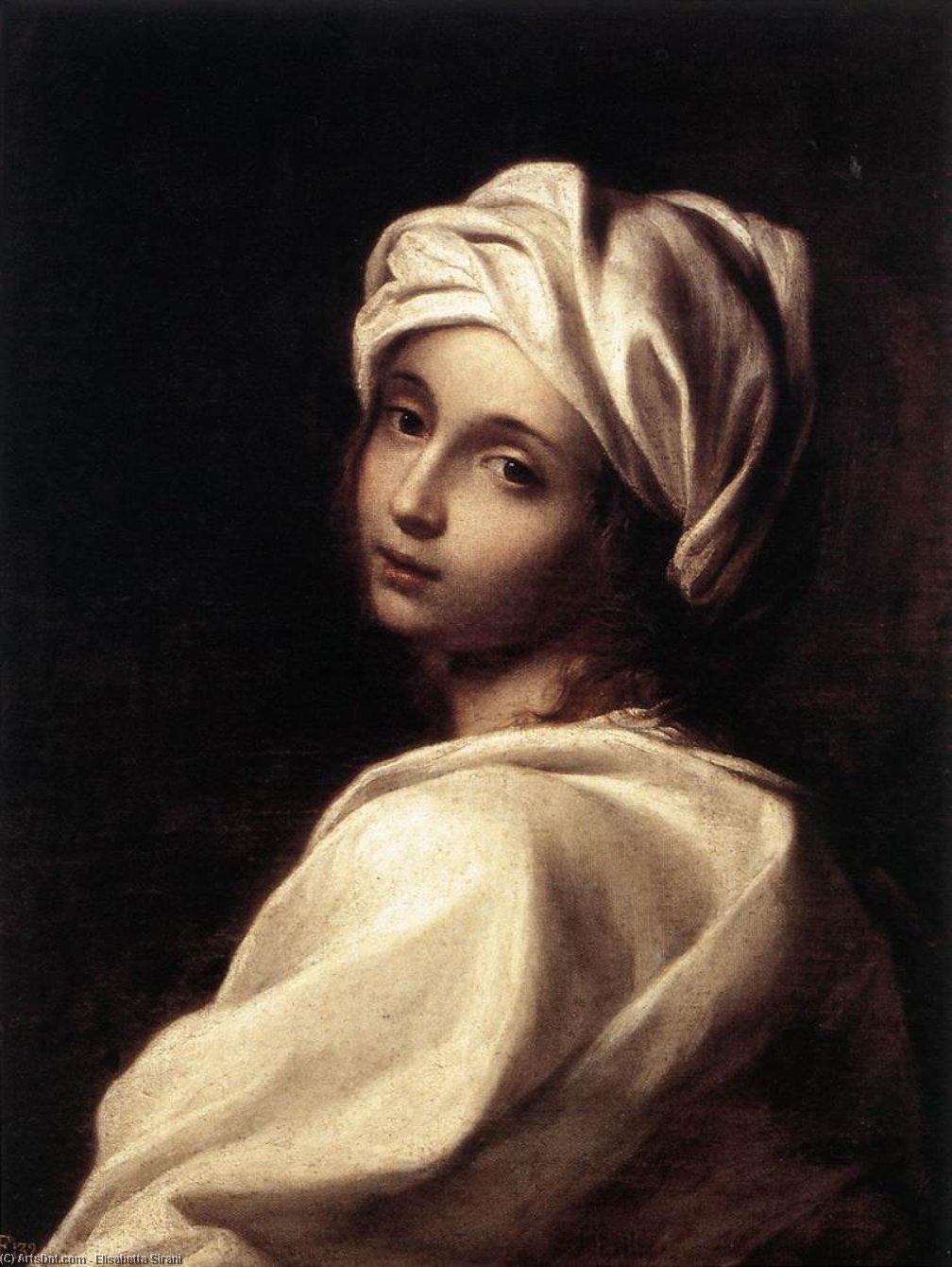 Wikioo.org - The Encyclopedia of Fine Arts - Painting, Artwork by Elisabetta Sirani - Portrait of Beatrice Cenci