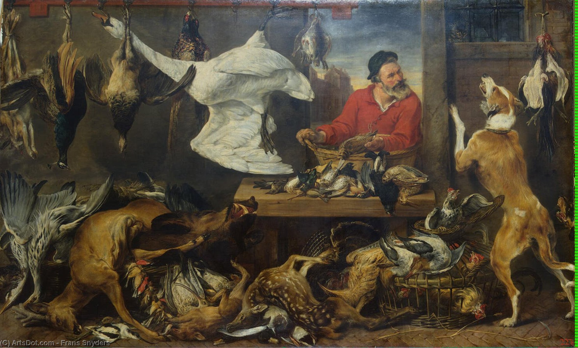 Wikioo.org - The Encyclopedia of Fine Arts - Painting, Artwork by Frans Snyders - Game Stall
