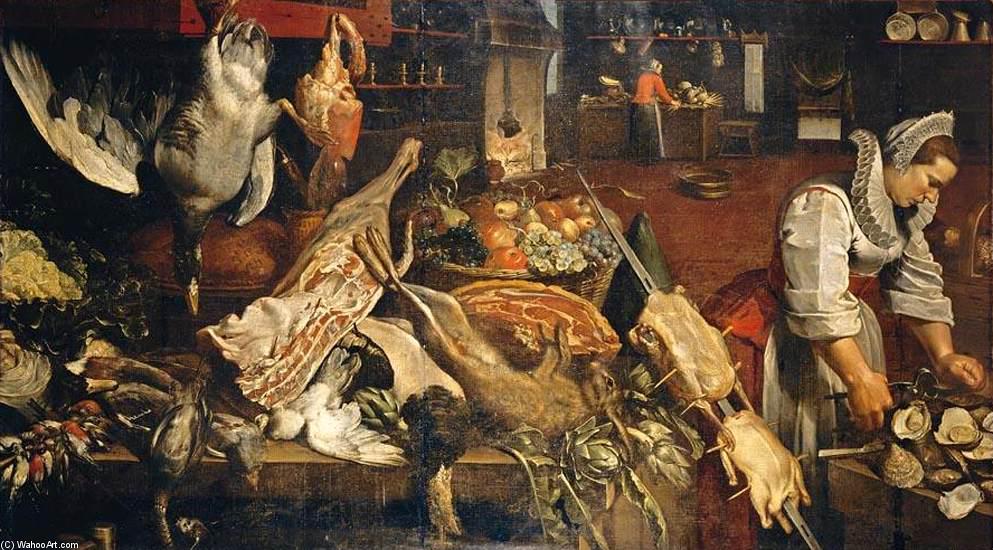 Wikioo.org - The Encyclopedia of Fine Arts - Painting, Artwork by Frans Snyders - Kitchen Still-Life