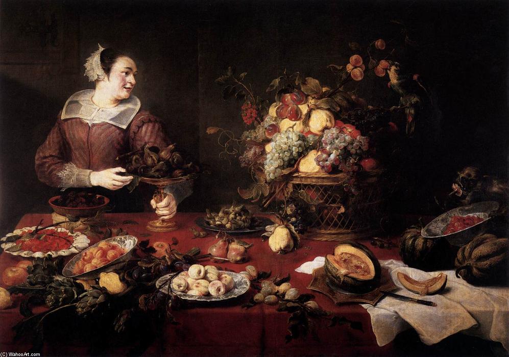 Wikioo.org - The Encyclopedia of Fine Arts - Painting, Artwork by Frans Snyders - The Fruit Basket