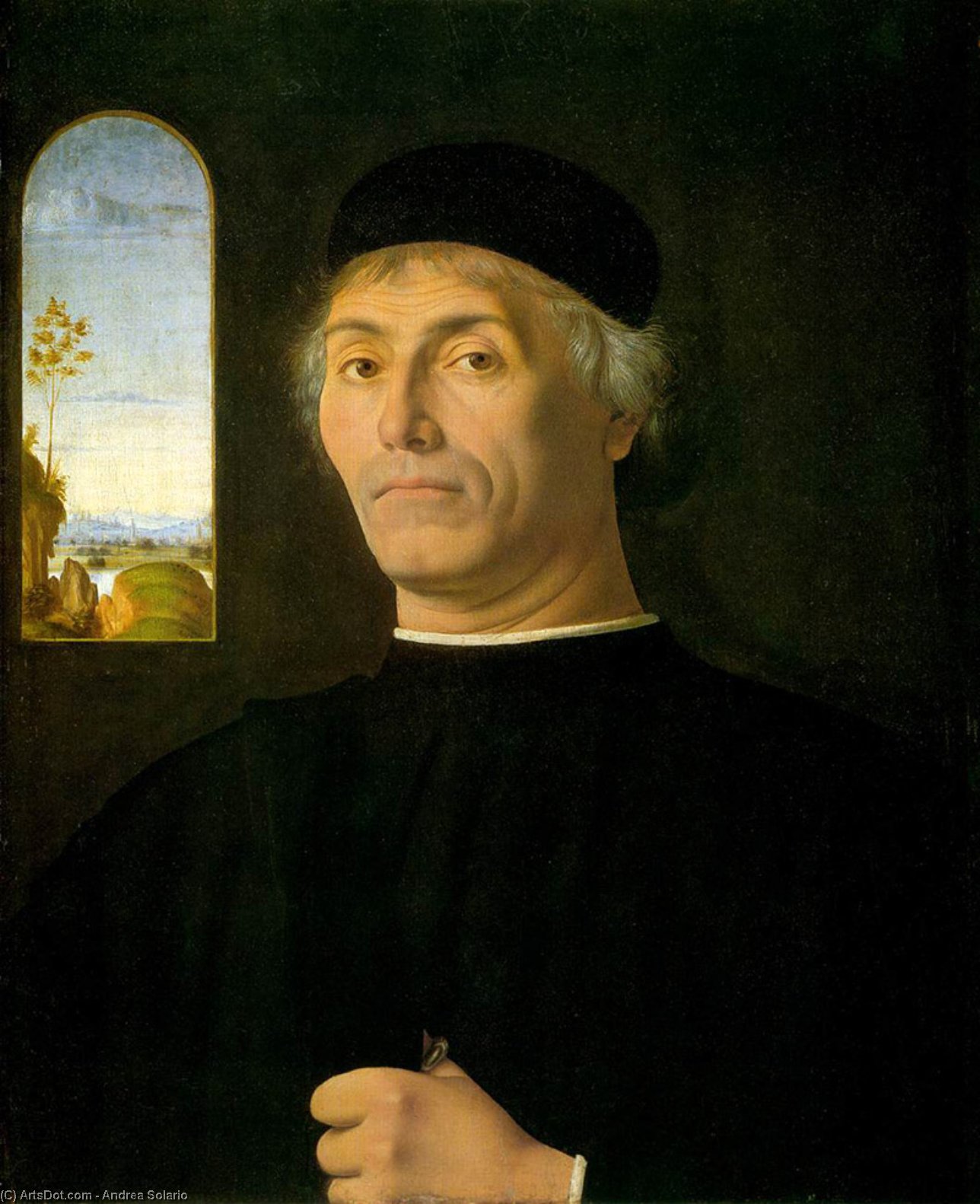 Wikioo.org - The Encyclopedia of Fine Arts - Painting, Artwork by Andrea Solario - Portrait of a Man