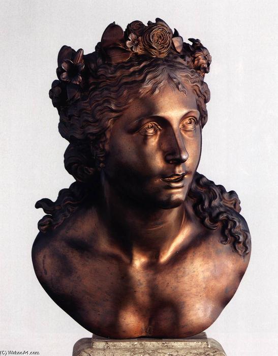 Wikioo.org - The Encyclopedia of Fine Arts - Painting, Artwork by Massimiliano Soldani Benzi - Bust of the Anima Beata
