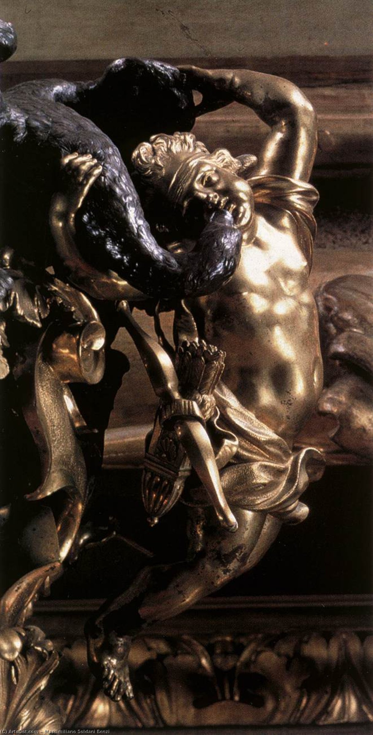 WikiOO.org - Encyclopedia of Fine Arts - Maleri, Artwork Massimiliano Soldani Benzi - Vase (detail)