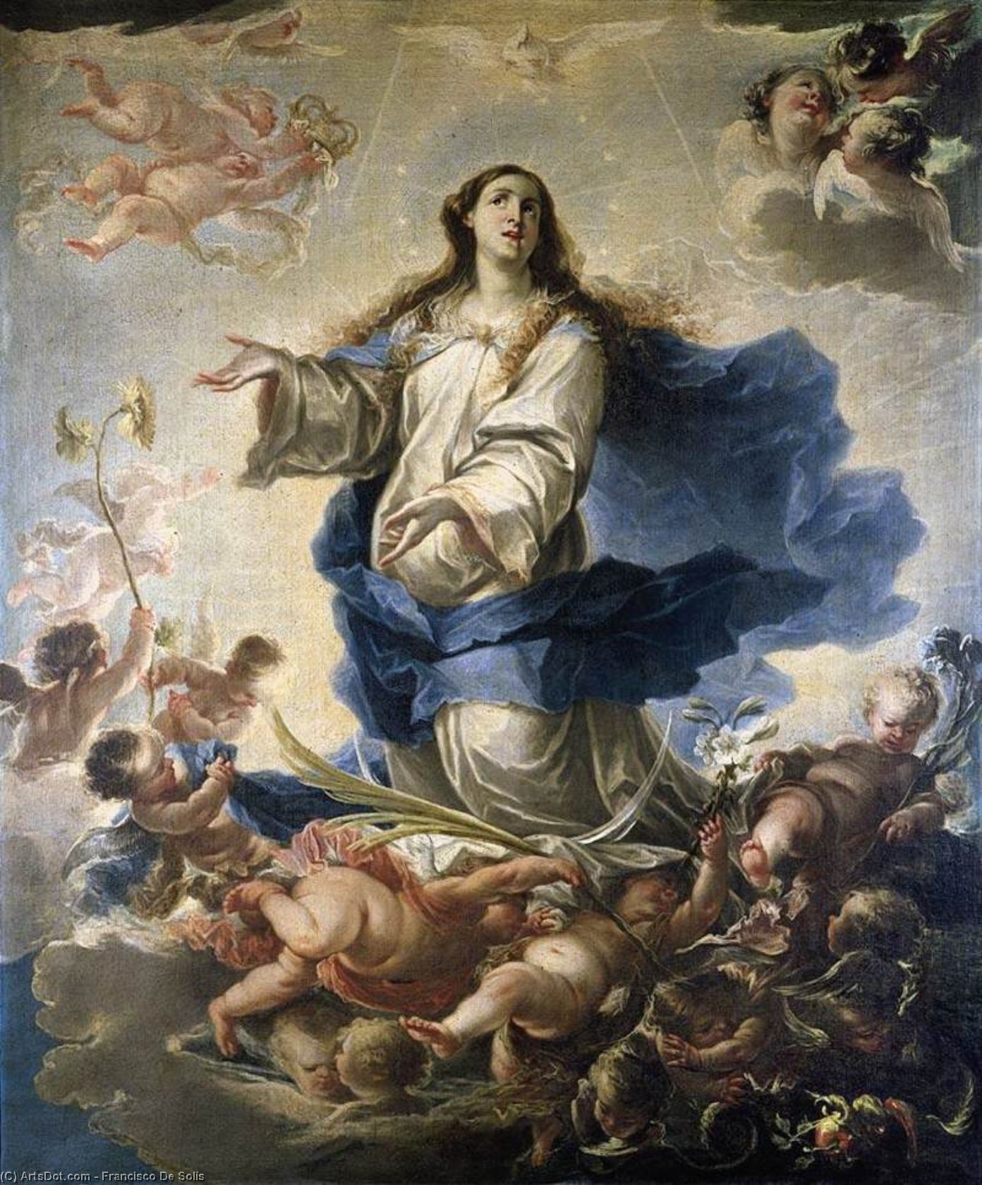 Wikioo.org - The Encyclopedia of Fine Arts - Painting, Artwork by Francisco De Solís - Immaculate Conception