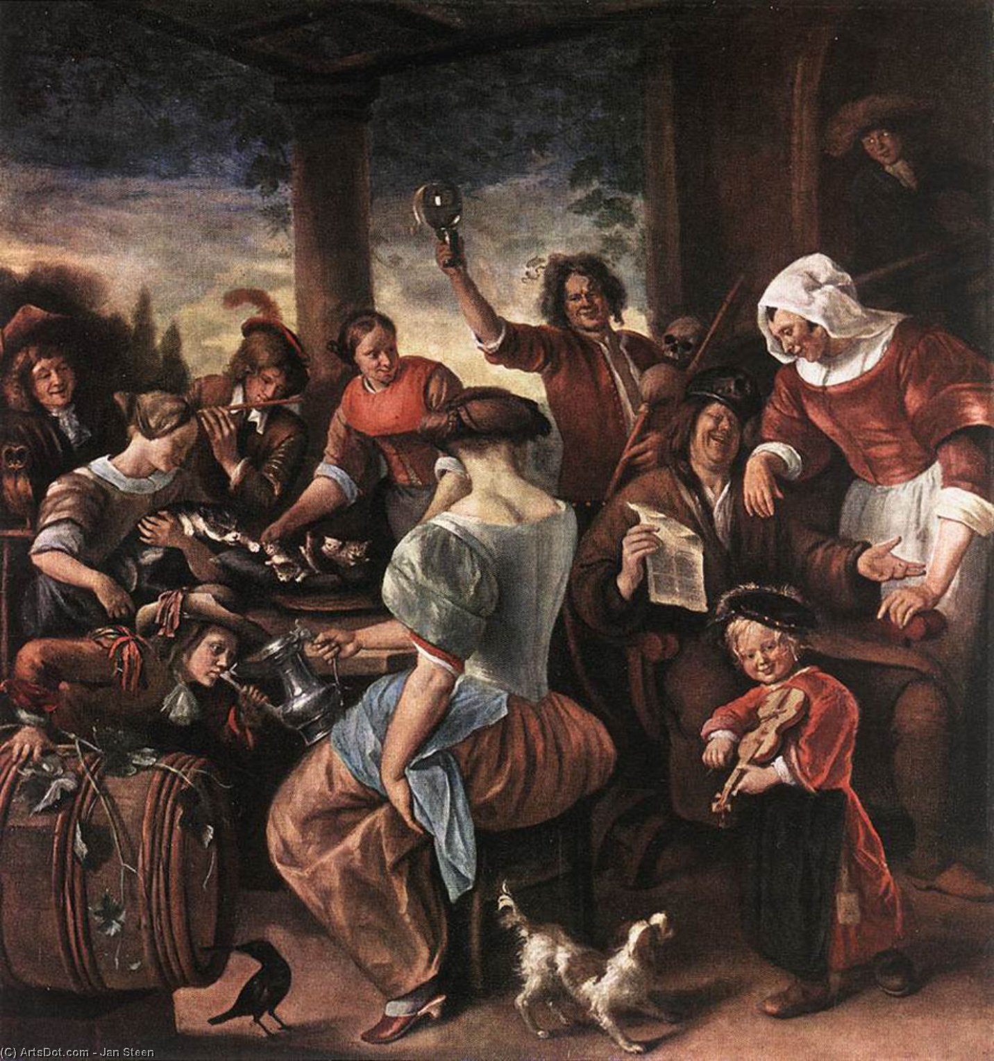 Wikioo.org - The Encyclopedia of Fine Arts - Painting, Artwork by Jan Steen - A Merry Party