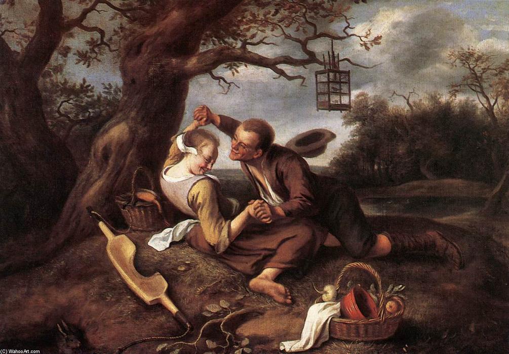 Wikioo.org - The Encyclopedia of Fine Arts - Painting, Artwork by Jan Steen - Merry Couple