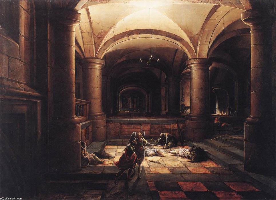 WikiOO.org - Encyclopedia of Fine Arts - Maľba, Artwork Hendrick Van The Younger Steenwyck - The Liberation of St Peter