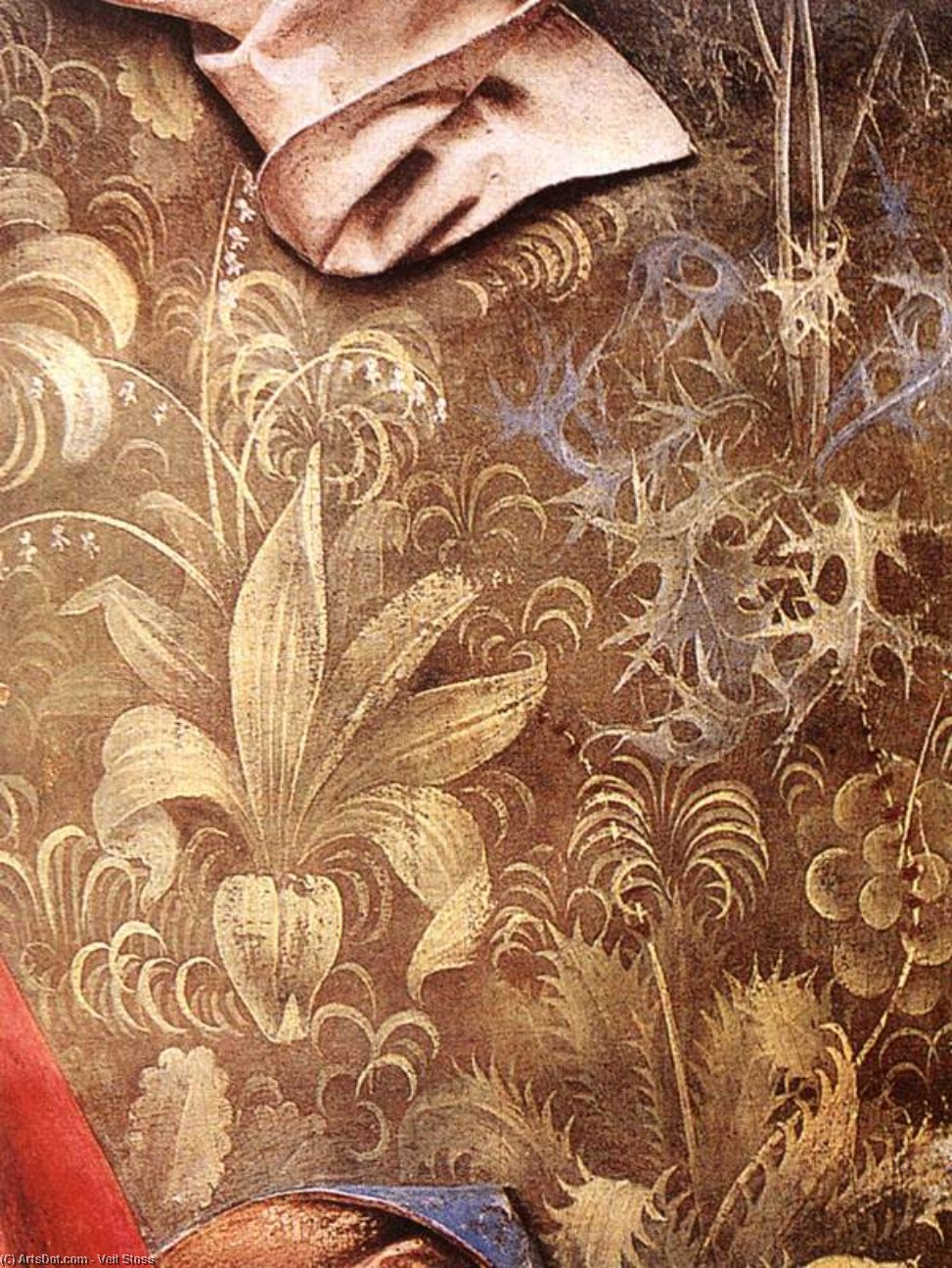 Wikioo.org - The Encyclopedia of Fine Arts - Painting, Artwork by Veit Stoss - High Altar of St Mary (detail of the Noli me tangere)