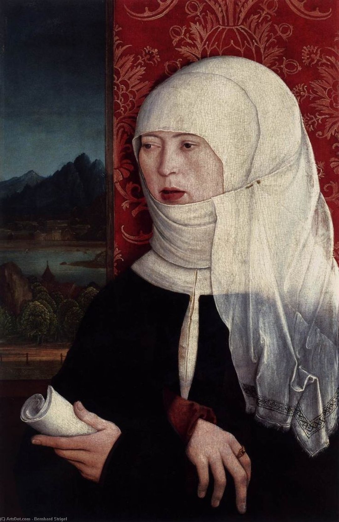 Wikioo.org - The Encyclopedia of Fine Arts - Painting, Artwork by Bernhard Strigel - Portrait of Martha Thannstetter (née Werusin)