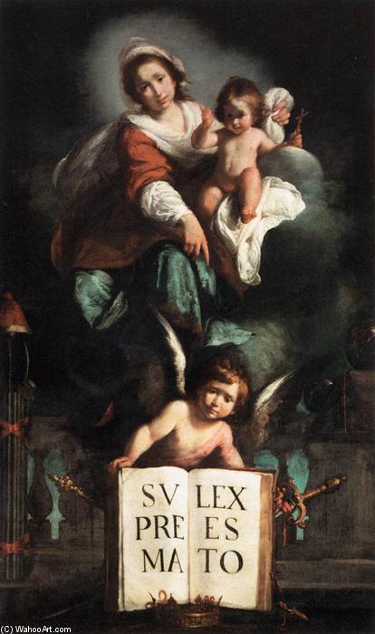 Wikioo.org – L'Encyclopédie des Beaux Arts - Peinture, Oeuvre de Bernardo Strozzi - la madone of Justice