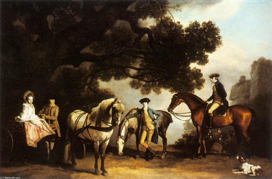 Wikioo.org - The Encyclopedia of Fine Arts - Painting, Artwork by George Stubbs - The Milbanke and Melbourne Families