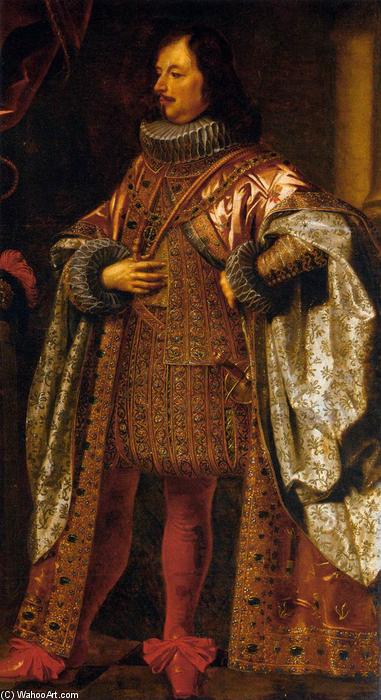 Wikioo.org – La Enciclopedia de las Bellas Artes - Pintura, Obras de arte de Justus Sustermans - Retrato de Vincenzo Gonzaga II