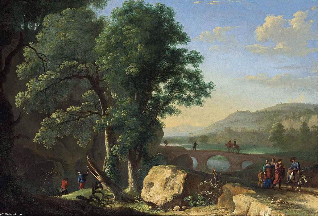 WikiOO.org - Енциклопедия за изящни изкуства - Живопис, Произведения на изкуството Herman Van Swanevelt - Italianate Landscape