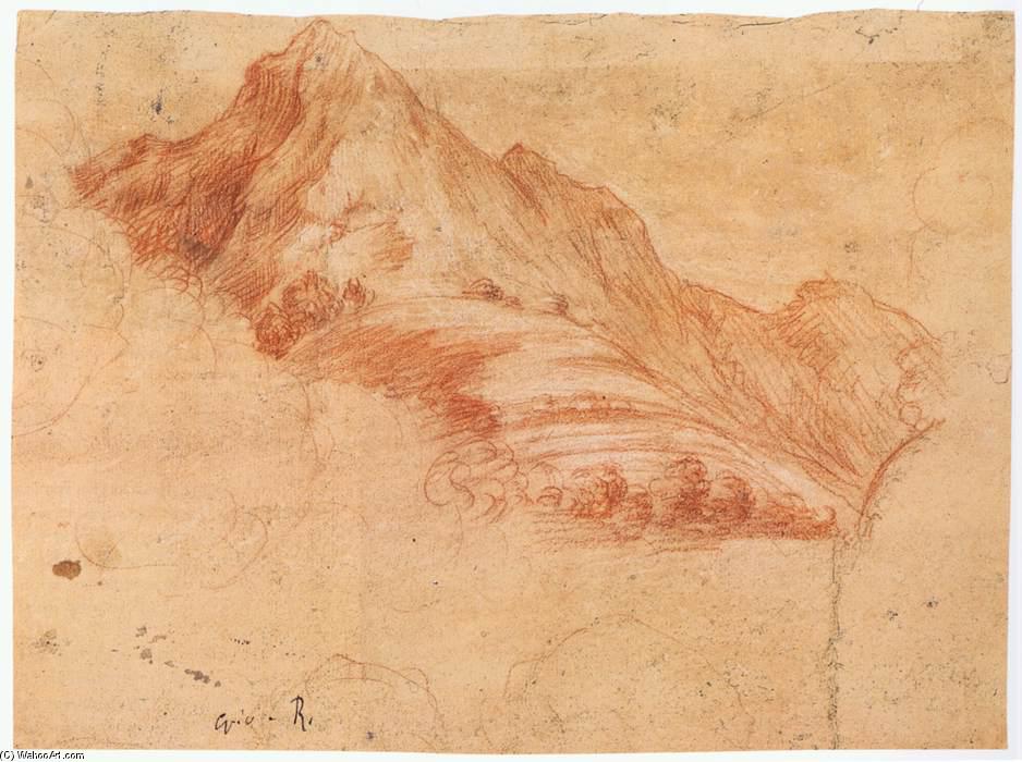 Wikioo.org - The Encyclopedia of Fine Arts - Painting, Artwork by Tanzio Da Varallo - Landscape with Mountains