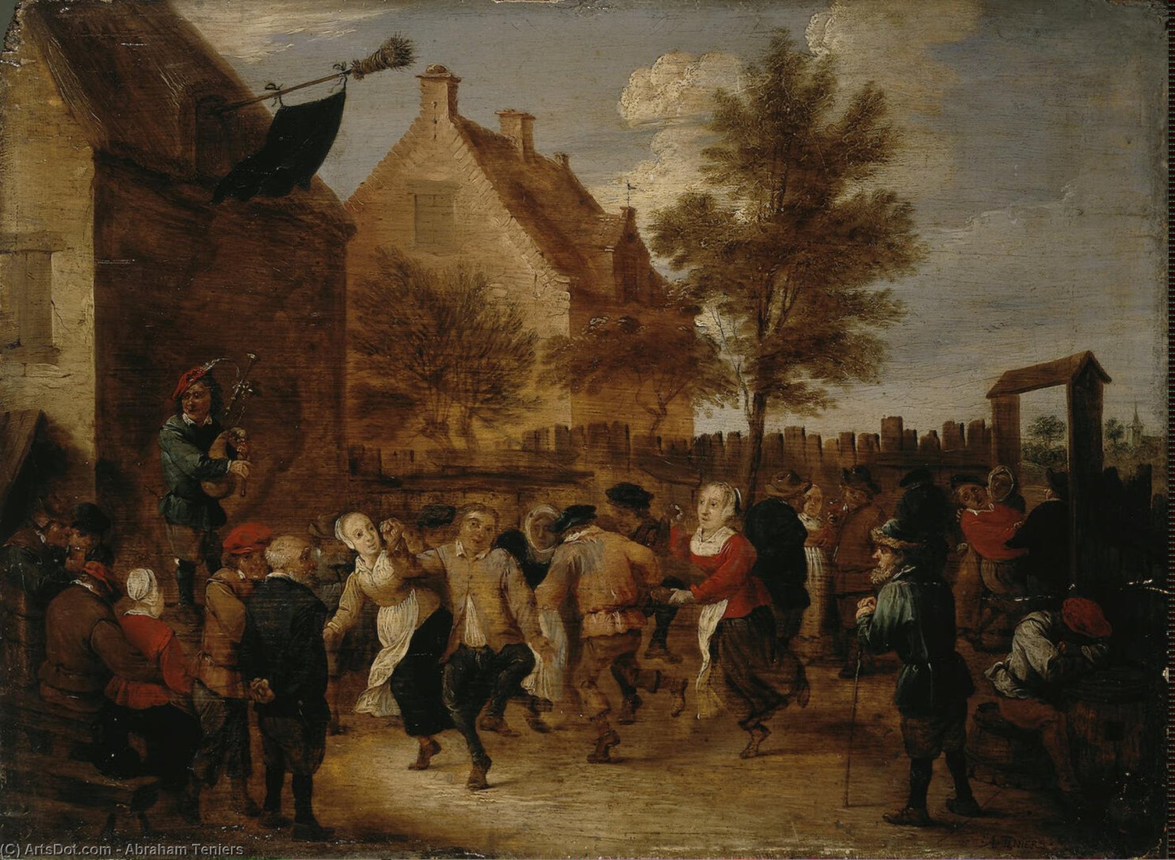 WikiOO.org - دایره المعارف هنرهای زیبا - نقاشی، آثار هنری Abraham Teniers - Rural Feast