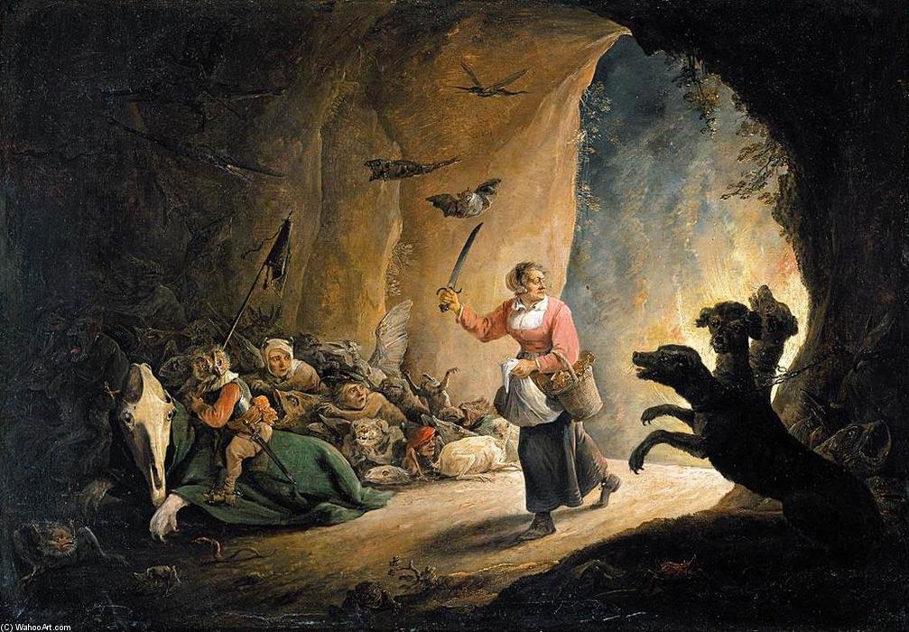 Wikioo.org - The Encyclopedia of Fine Arts - Painting, Artwork by David The Younger Teniers - Dulle Griet (Mad Meg)