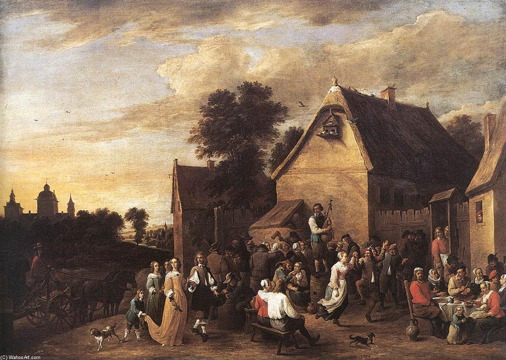 Wikioo.org - The Encyclopedia of Fine Arts - Painting, Artwork by David The Younger Teniers - Flemish Kermess