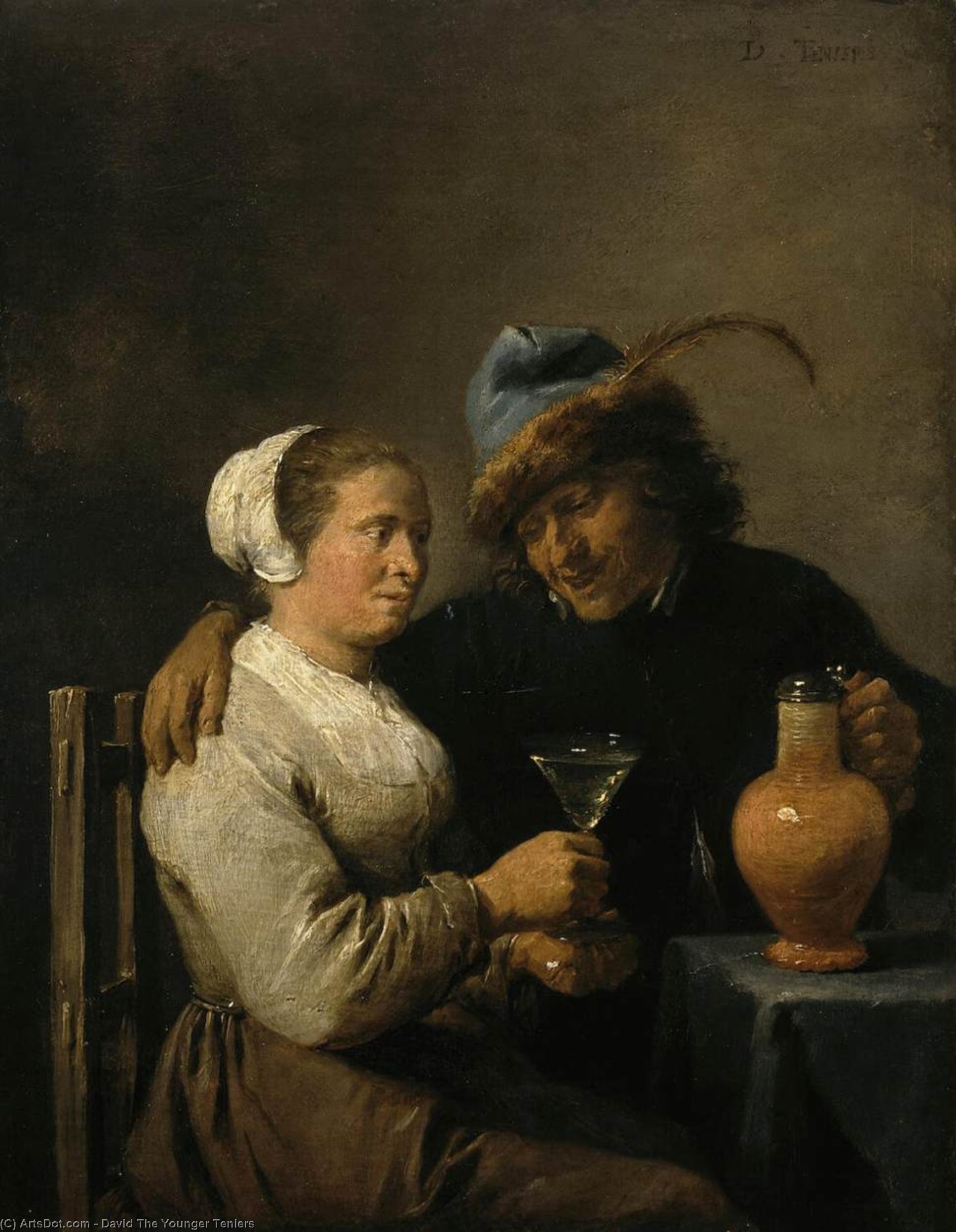 WikiOO.org - Енциклопедія образотворчого мистецтва - Живопис, Картини
 David The Younger Teniers - Tavern Scene