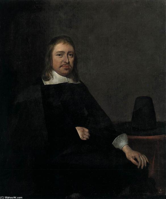 Wikioo.org - The Encyclopedia of Fine Arts - Painting, Artwork by Gerard Ter Borch - Portrait of a Seated Man