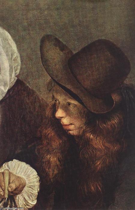 Wikioo.org - สารานุกรมวิจิตรศิลป์ - จิตรกรรม Gerard Ter Borch - The Glass of Lemonade (detail)