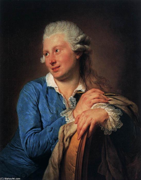 Wikioo.org - The Encyclopedia of Fine Arts - Painting, Artwork by Anna Dorothea Therbusch - Portrait of Jacob Philipp Hackert