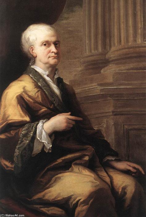 Wikioo.org – La Enciclopedia de las Bellas Artes - Pintura, Obras de arte de James Thornhill - Sir Isaac Newton