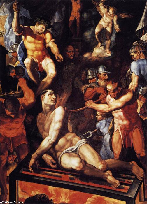 Wikioo.org - The Encyclopedia of Fine Arts - Painting, Artwork by Pellegrino Tibaldi - Martyrdom of St Lawrence