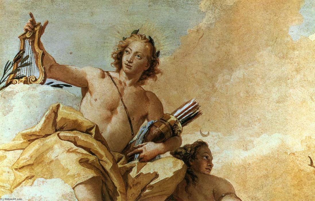 Wikioo.org – La Enciclopedia de las Bellas Artes - Pintura, Obras de arte de Giovanni Battista Tiepolo - Apolo y Diana