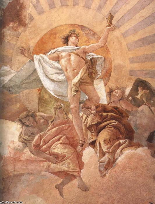 Wikioo.org - The Encyclopedia of Fine Arts - Painting, Artwork by Giovanni Battista Tiepolo - Apollo and the Continents (detail)