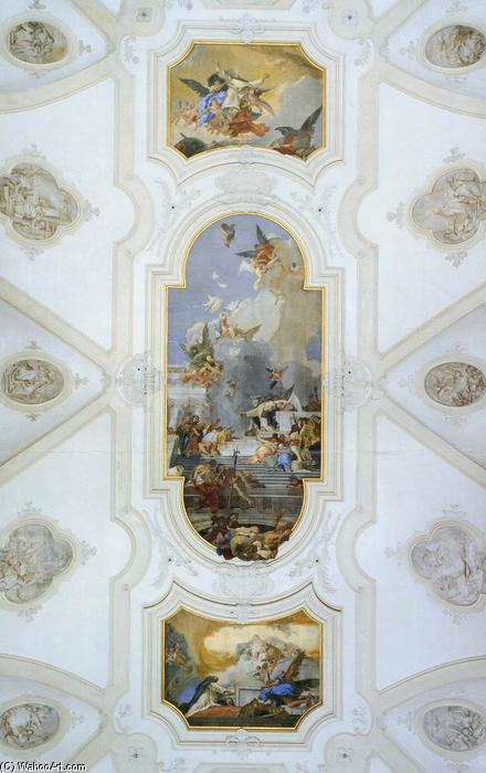 WikiOO.org - Энциклопедия изобразительного искусства - Живопись, Картины  Giovanni Battista Tiepolo - потолочные фрески